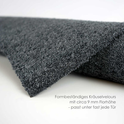 Fußmatte 60 x 100 cm Mat gestreift anthrazit randlos