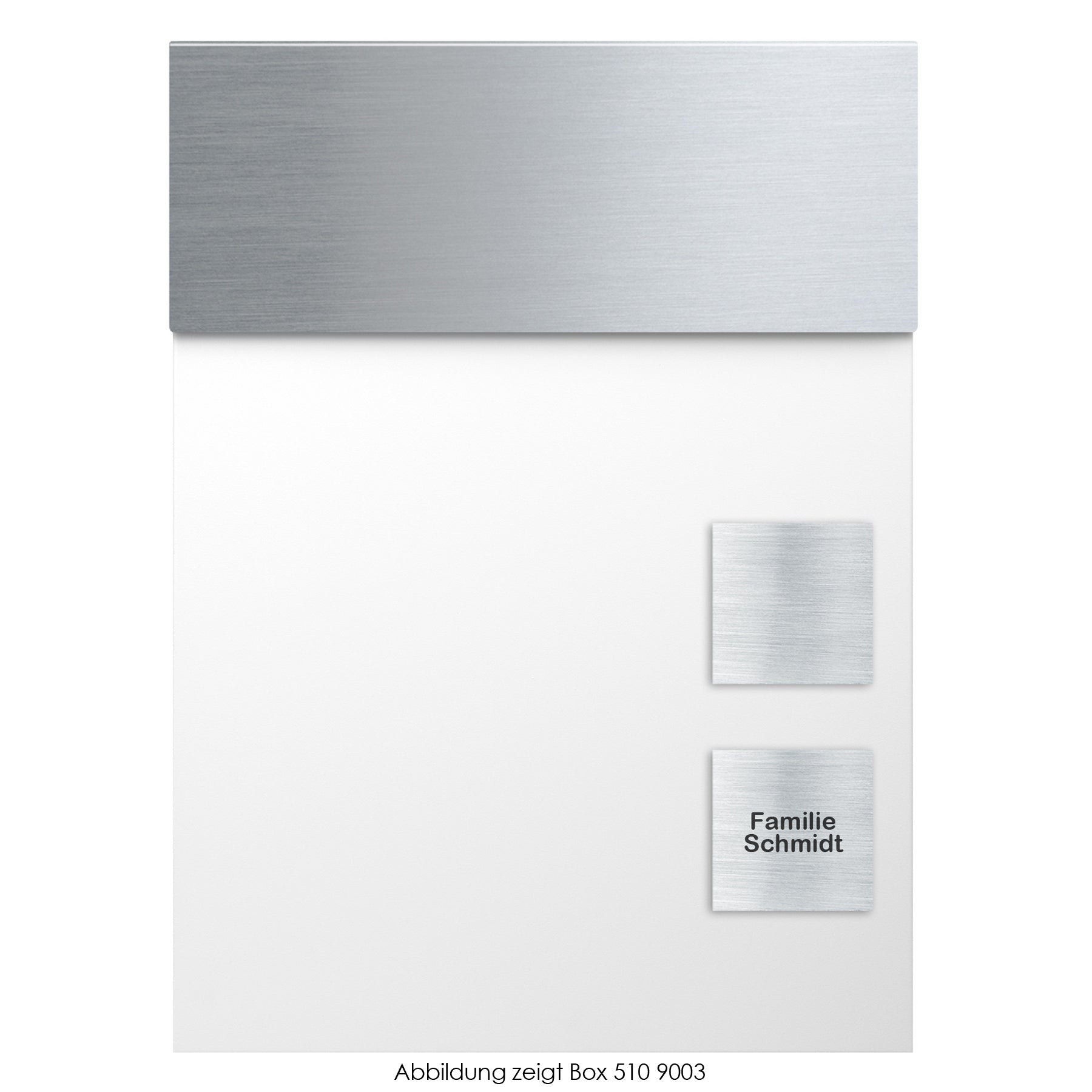 Edelstahlschild Stick150