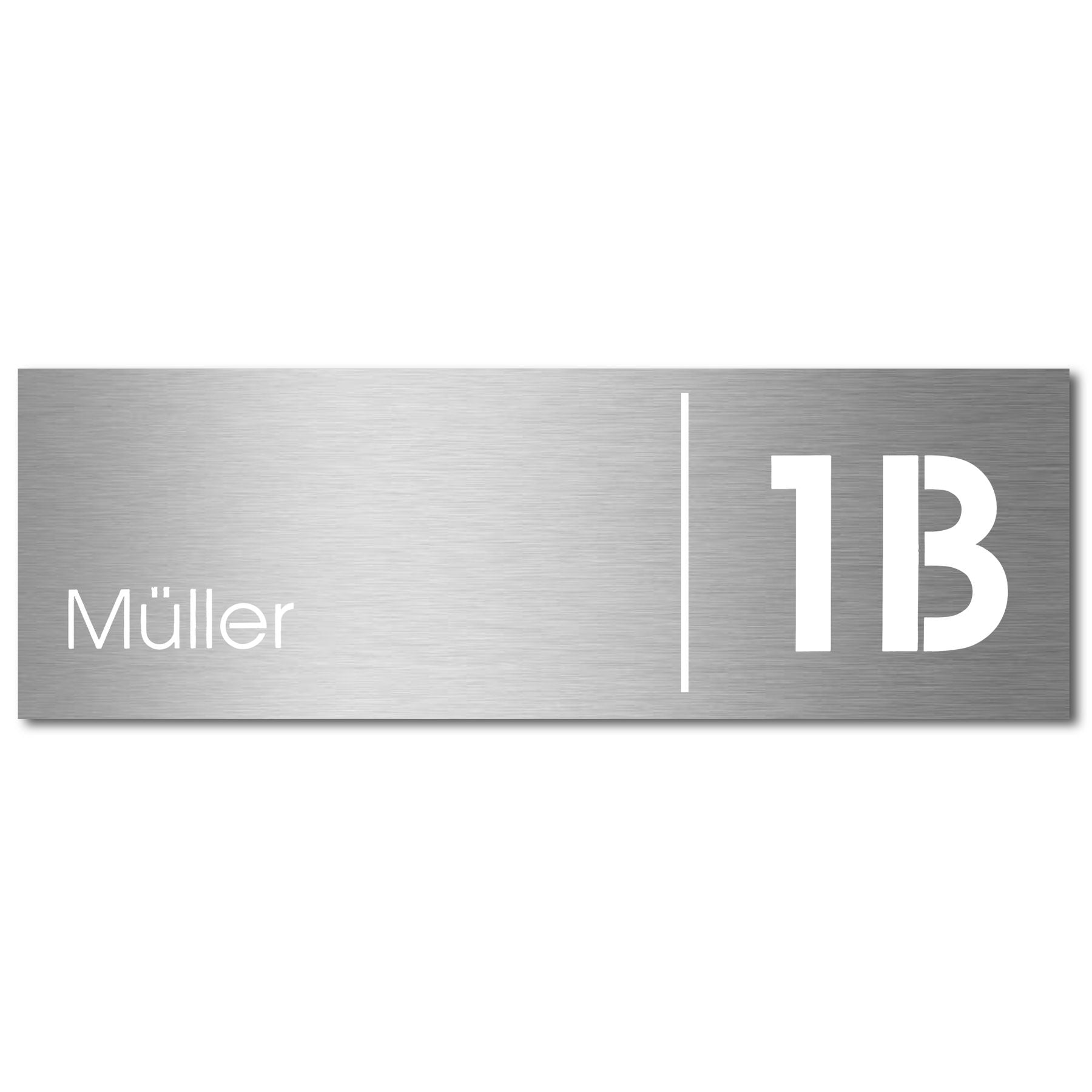 Edelstahlschild Stick230