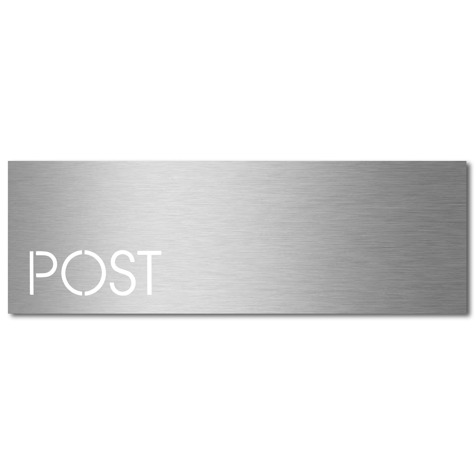 Edelstahlschild Stick350