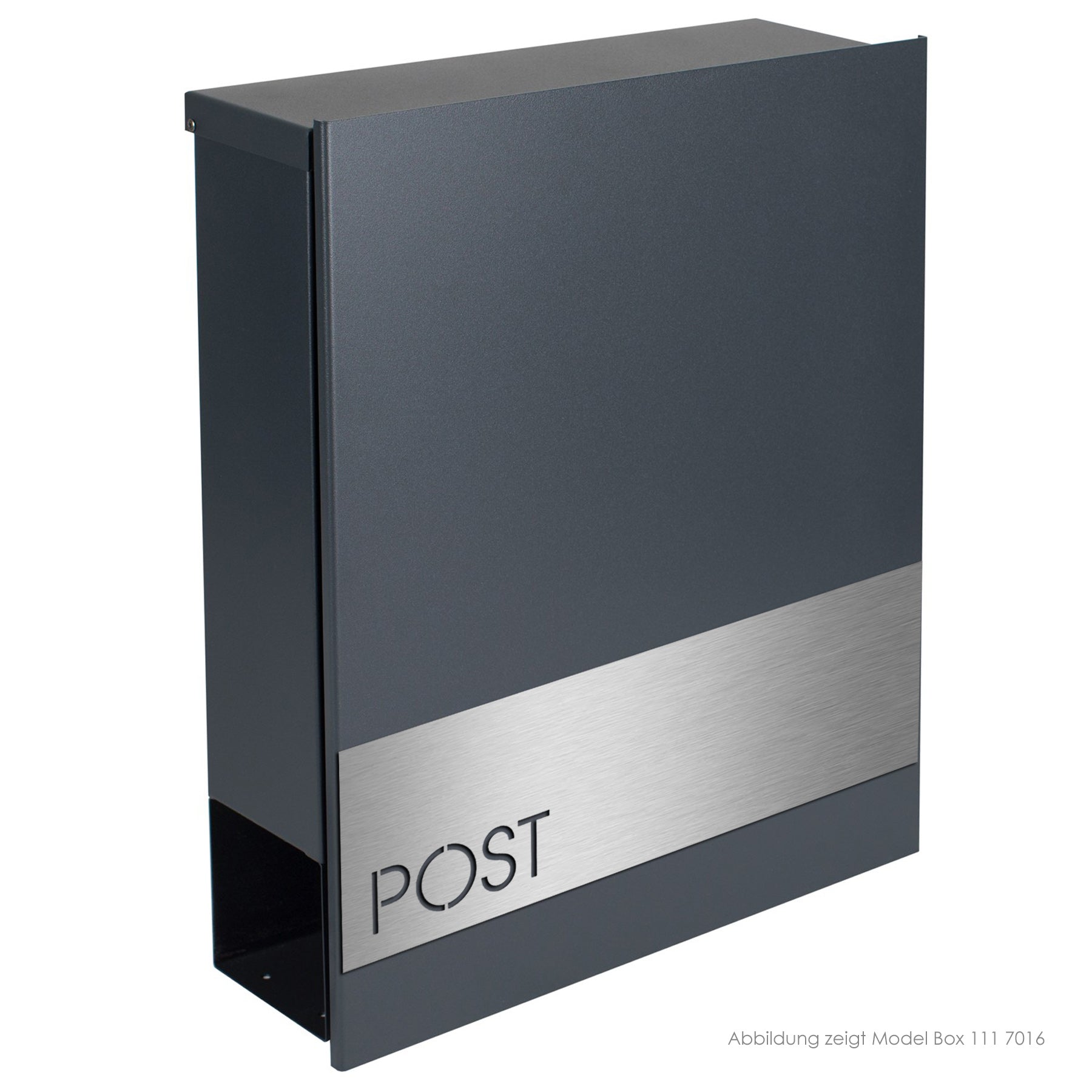 Edelstahlschild Stick350