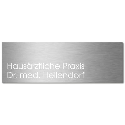 Edelstahlschild Stick320
