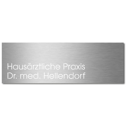 Edelstahlschild Stick320