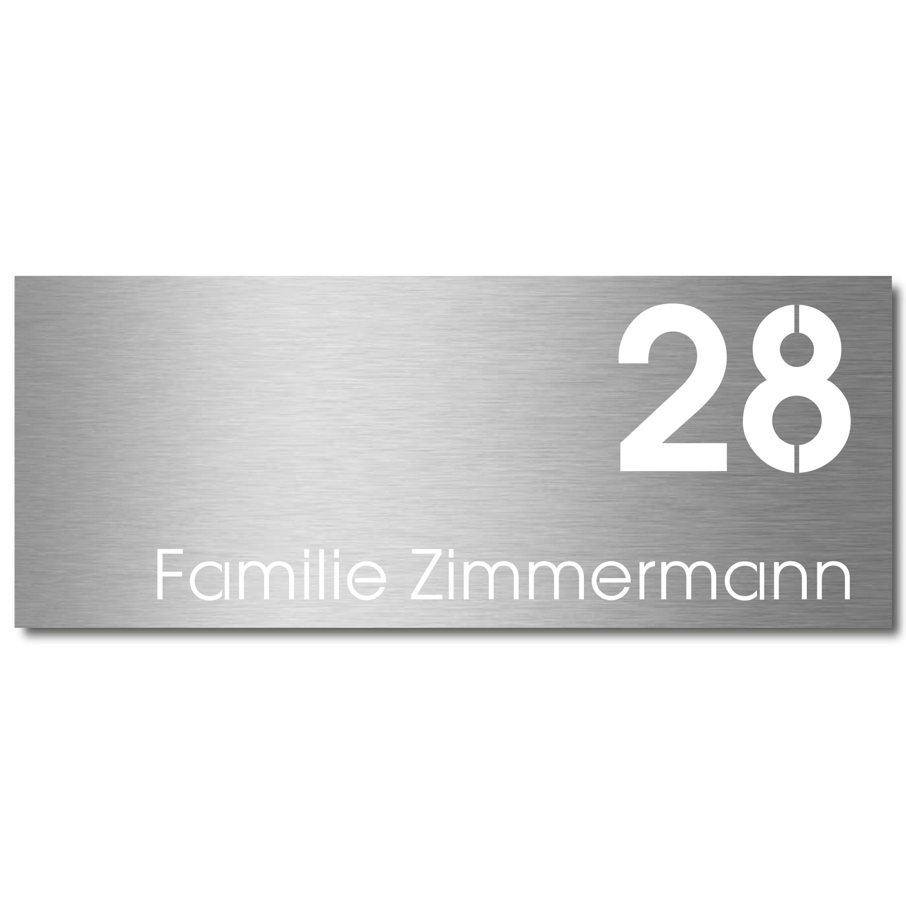 Edelstahlschild Stick332