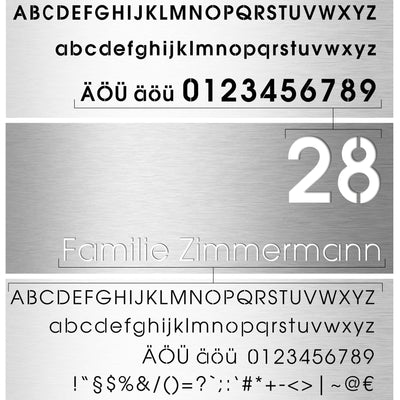 Edelstahlschild Stick332