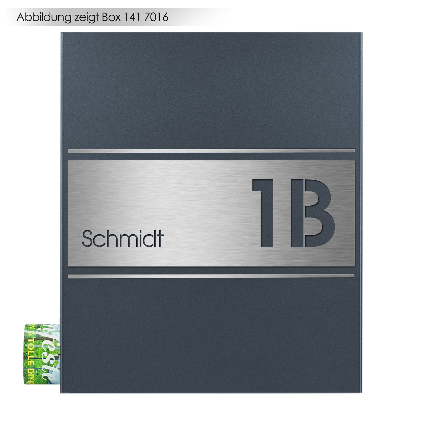 Edelstahlschild Stick335