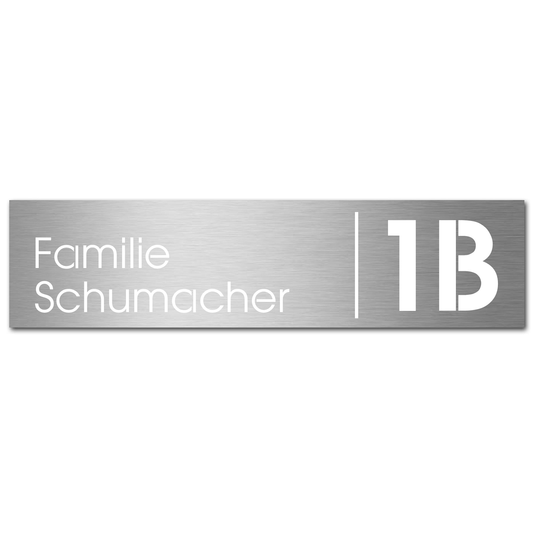 Edelstahlschild Stick506