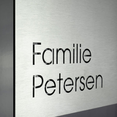 Edelstahlschild Stick502
