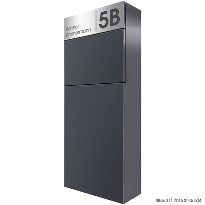 Edelstahlschild Stick504