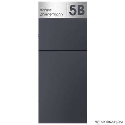 Edelstahlschild Stick504