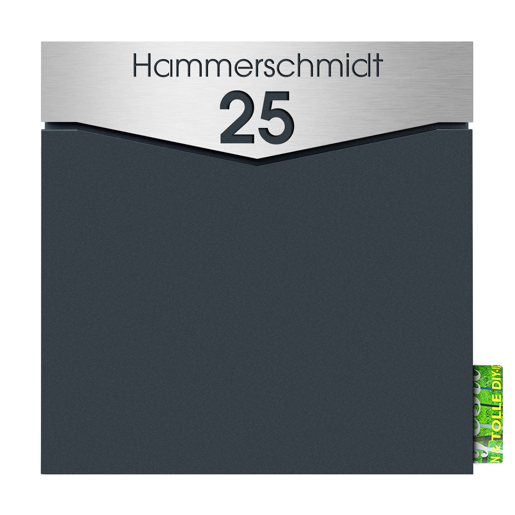 Edelstahlschild Stick509