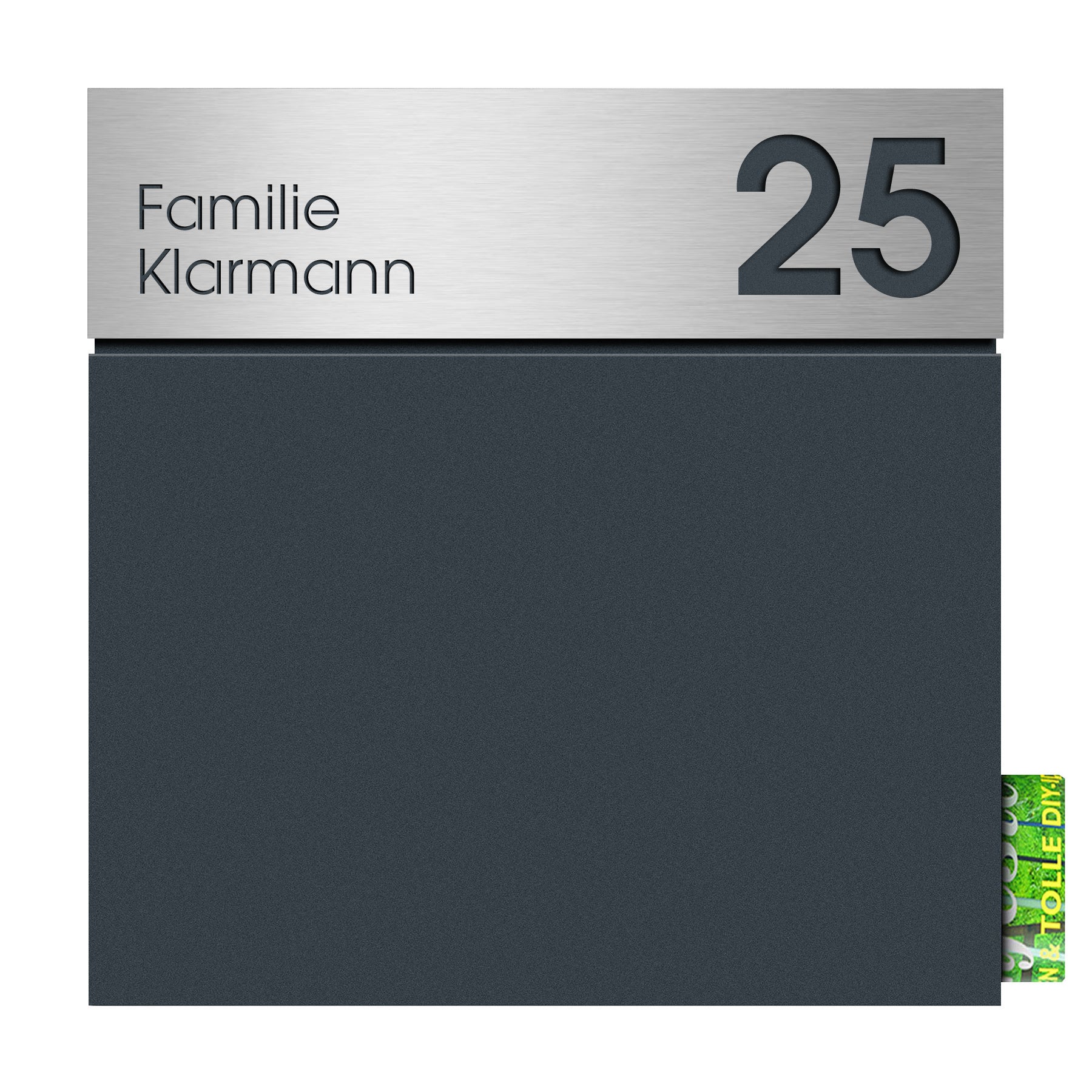 Edelstahlschild Stick515