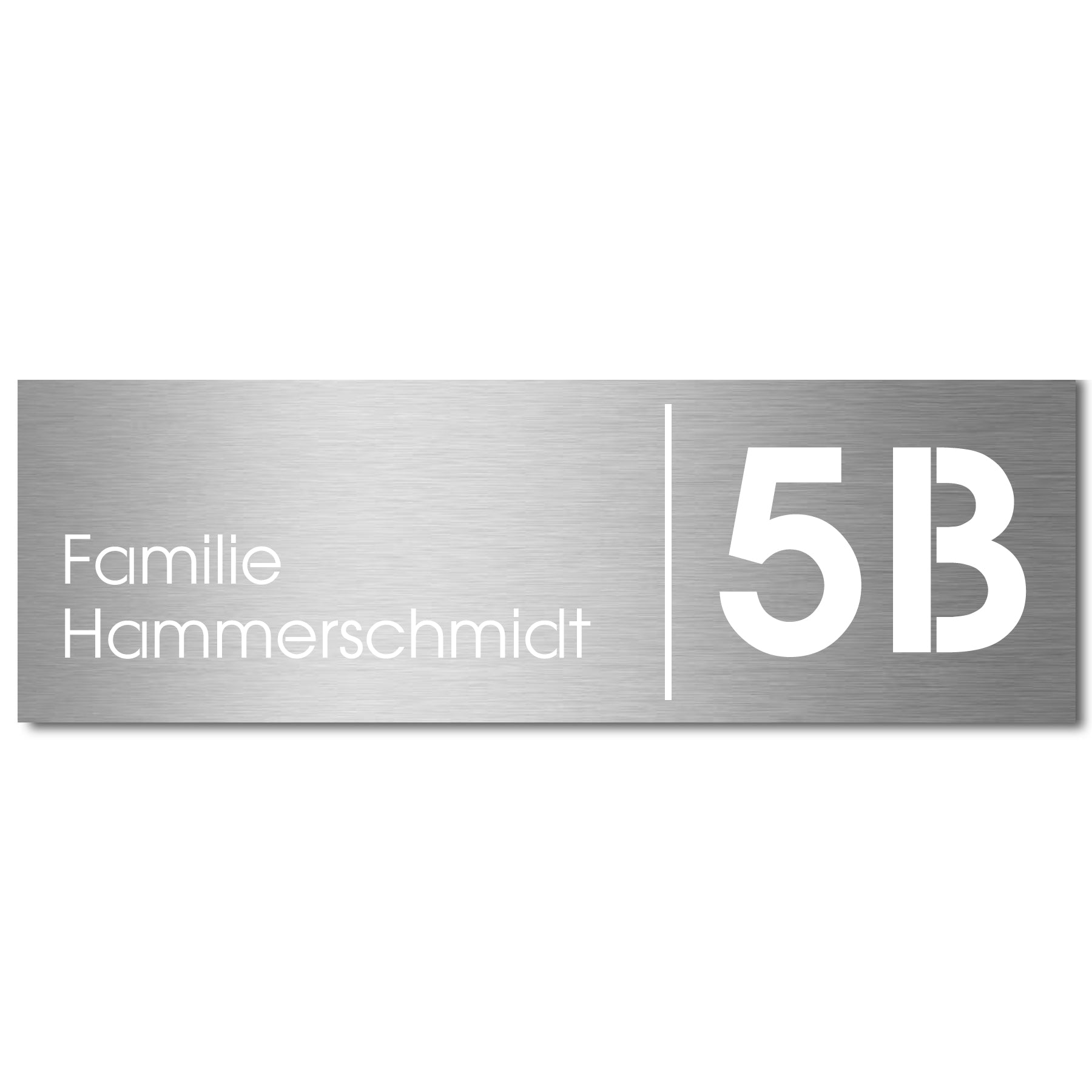 Edelstahlschild Stick504