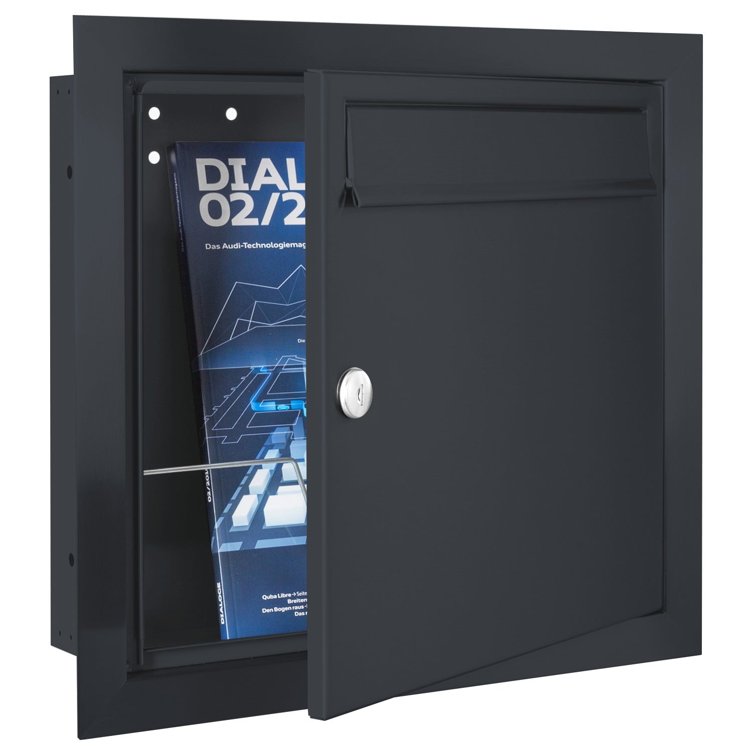 B-Ware MOCAVI UP1 Unterputz-Briefkasten anthrazit-grau