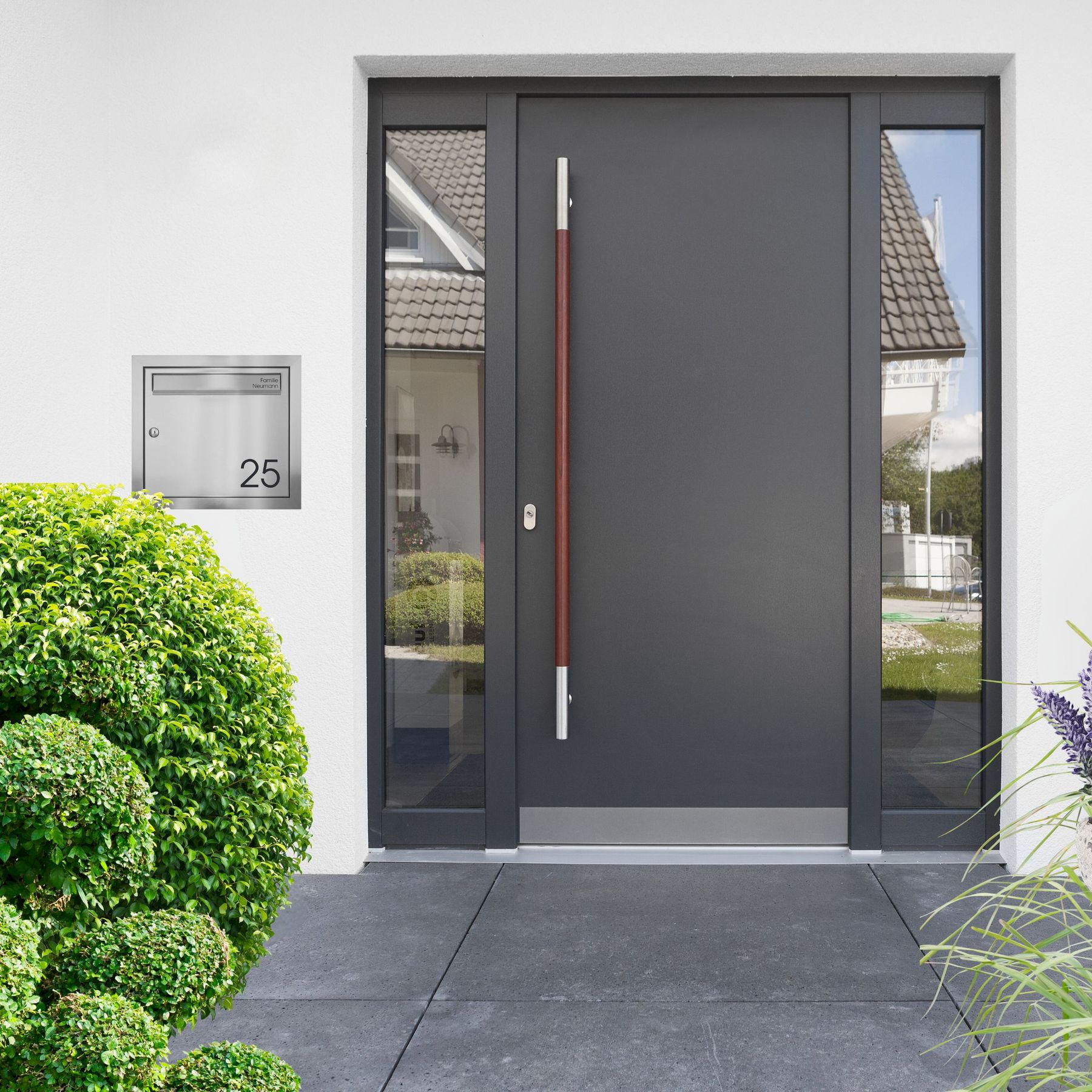 B-Ware Unterputz-Briefkasten UP1 Edelstahl