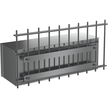 Zeitungsfach ZF 2 an einem Stabmattenzaun 