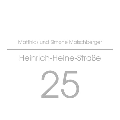 Zaunbriefkasten Fargo IV anthrazit personalisiert