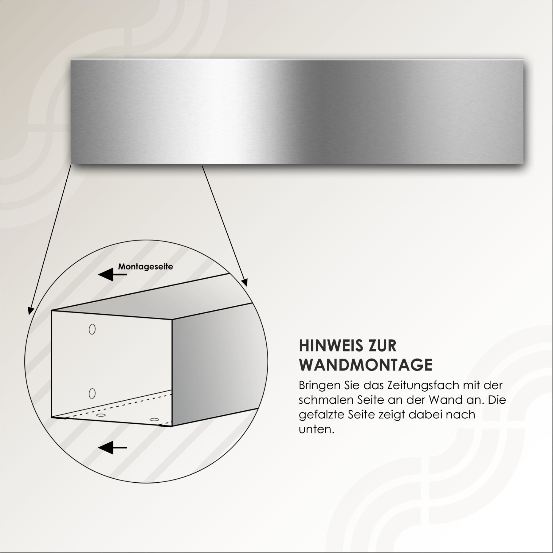 Montagehinweis ZF 1 Edelstahl