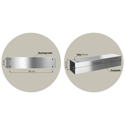 Zeitungsfach ZF1 Edelstahl Zeitungen