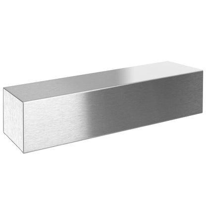 Edelstahl-Zeitungsrolle geschlossen- MOCAVI ZF 1 VA - schlichte elegante Zeitungsbox aus hangeschliffenem Edelstahl