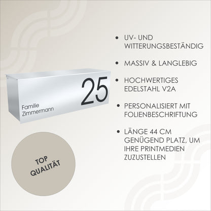 Top Qualität Made in Germany Zeitungsrolle mit Deckel Edelstahl