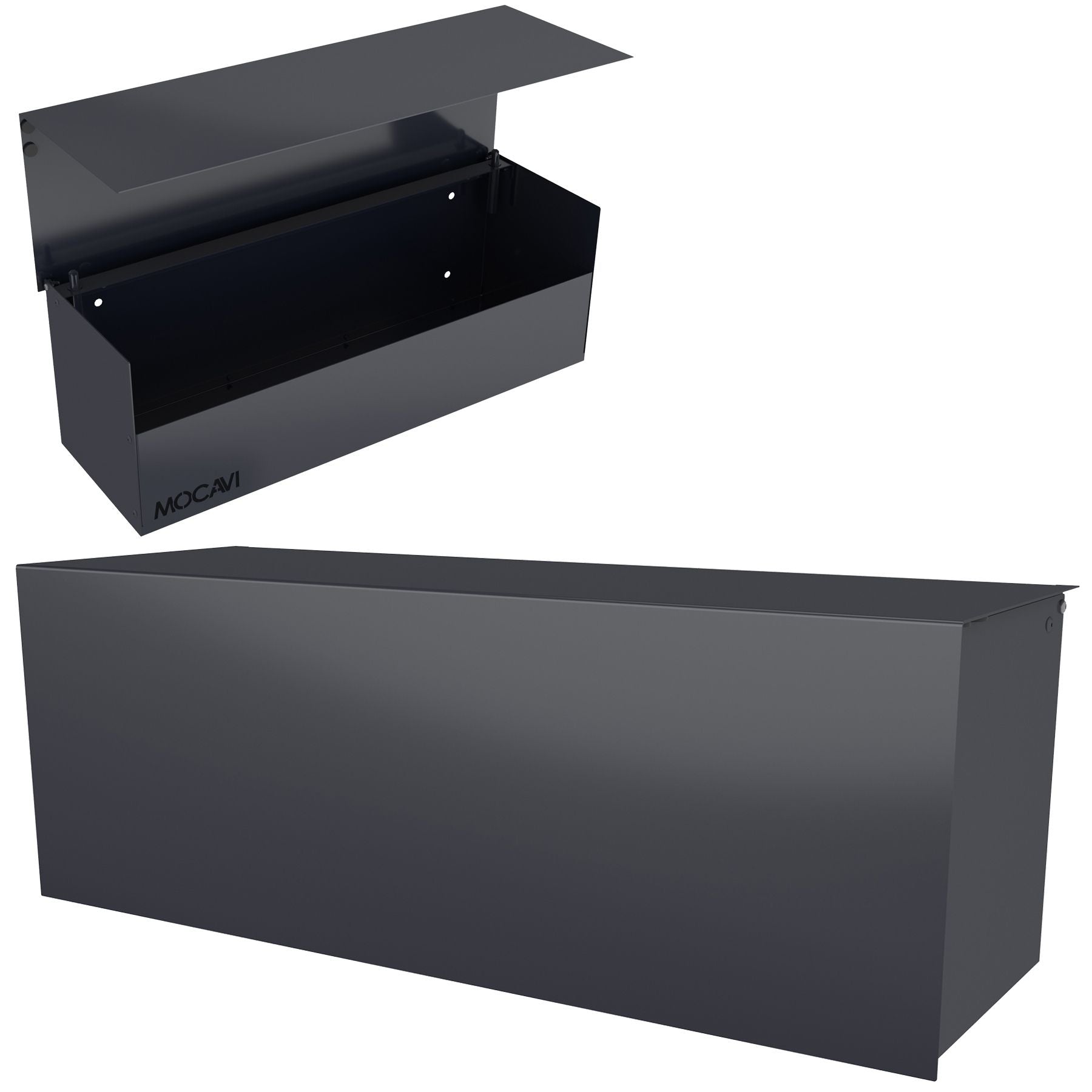 Zeitungsrolle anthrazit regensicher