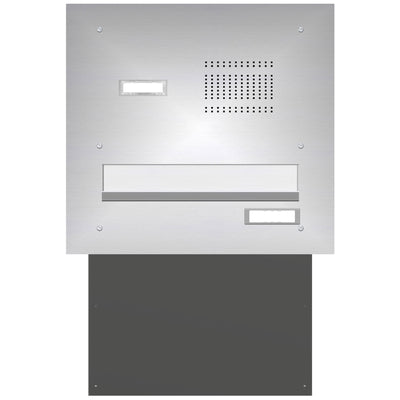 Mauerdurchwurf-Briefkastenanlage mit Funktionstasten Express Box MD11-OR-E Edelstahl (12 Liter)