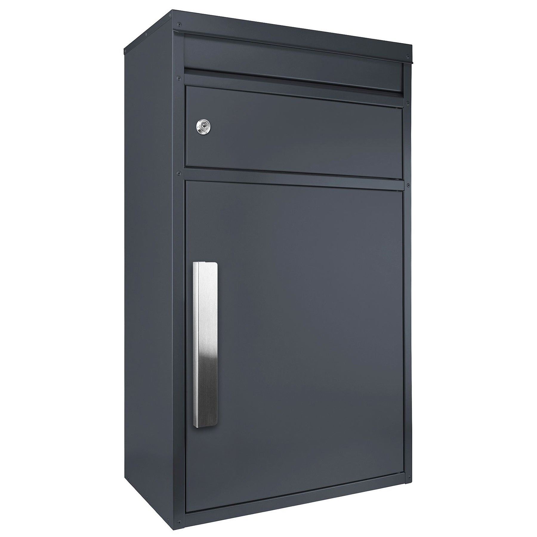 B-Ware Paketbriefkasten SafePost 45M anthrazit-grau (RAL 7016) Design-Paketkasten modern