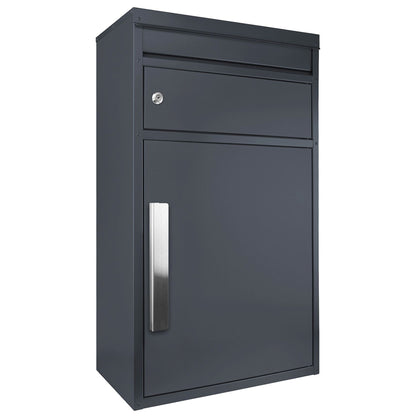 B-Ware Paketbriefkasten SafePost 45M anthrazit-grau (RAL 7016) Design-Paketkasten modern