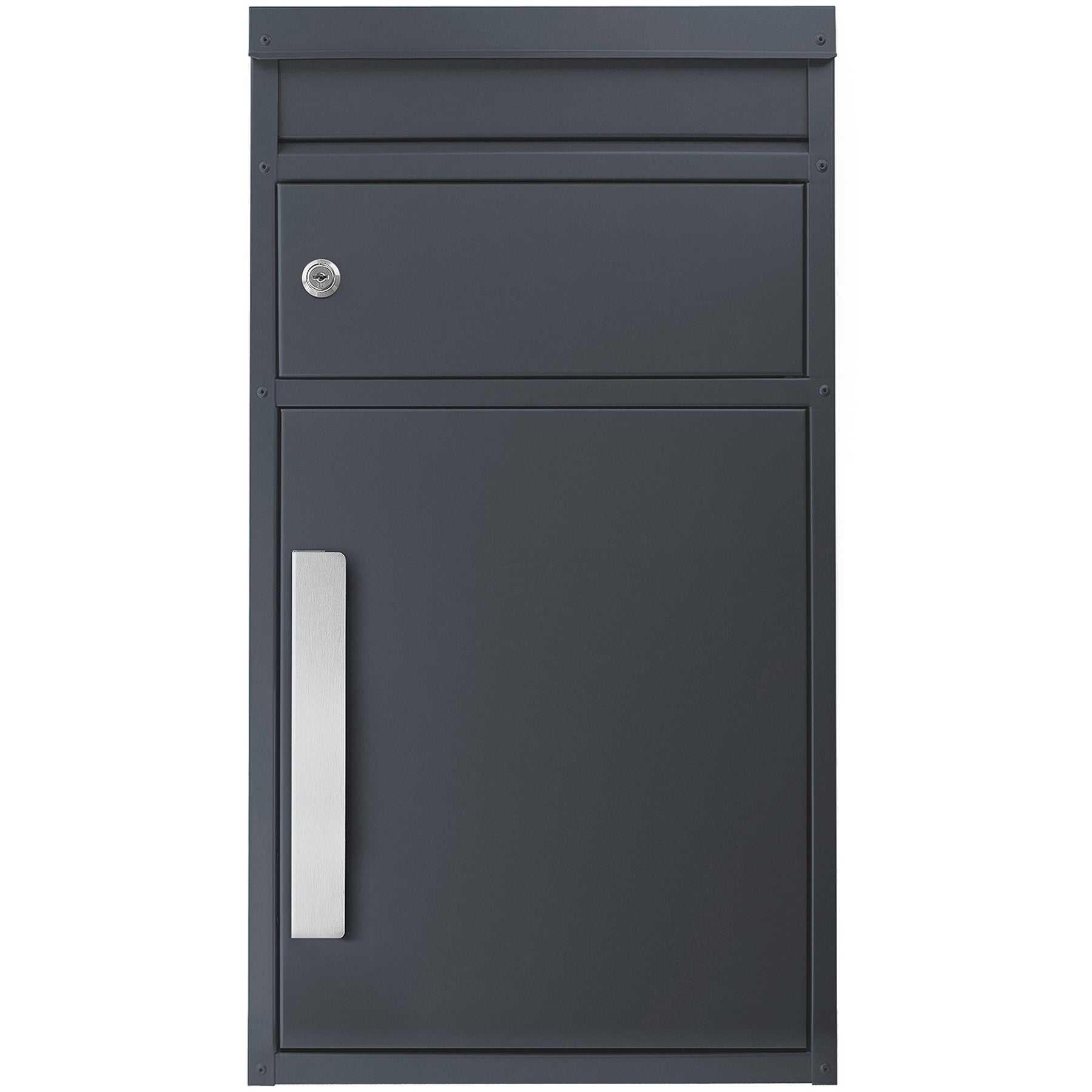 Paketkasten modern mit Briefeinwurf anthrazit