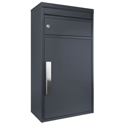 B-Ware Paketbriefkasten SafePost 65M anthrazit RAL 7016 Design-Paketkasten modern