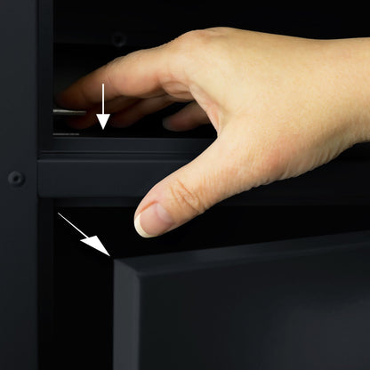 B-Ware Paketbriefkasten SafePost 65M anthrazit RAL 7016 Design-Paketkasten modern