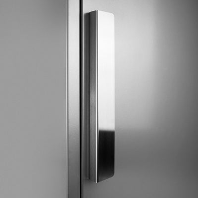 Eleganter Edelstahl Griff aus gebürstetem V2A Edelstahl