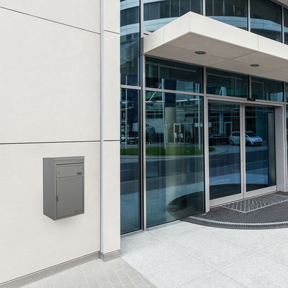 Paketbriefkasten 45 silbergrau