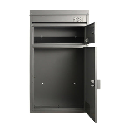 Paketbriefkasten 45 silbergrau