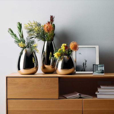 Anais Vase L hochglanzpoliert Höhe 31 cm