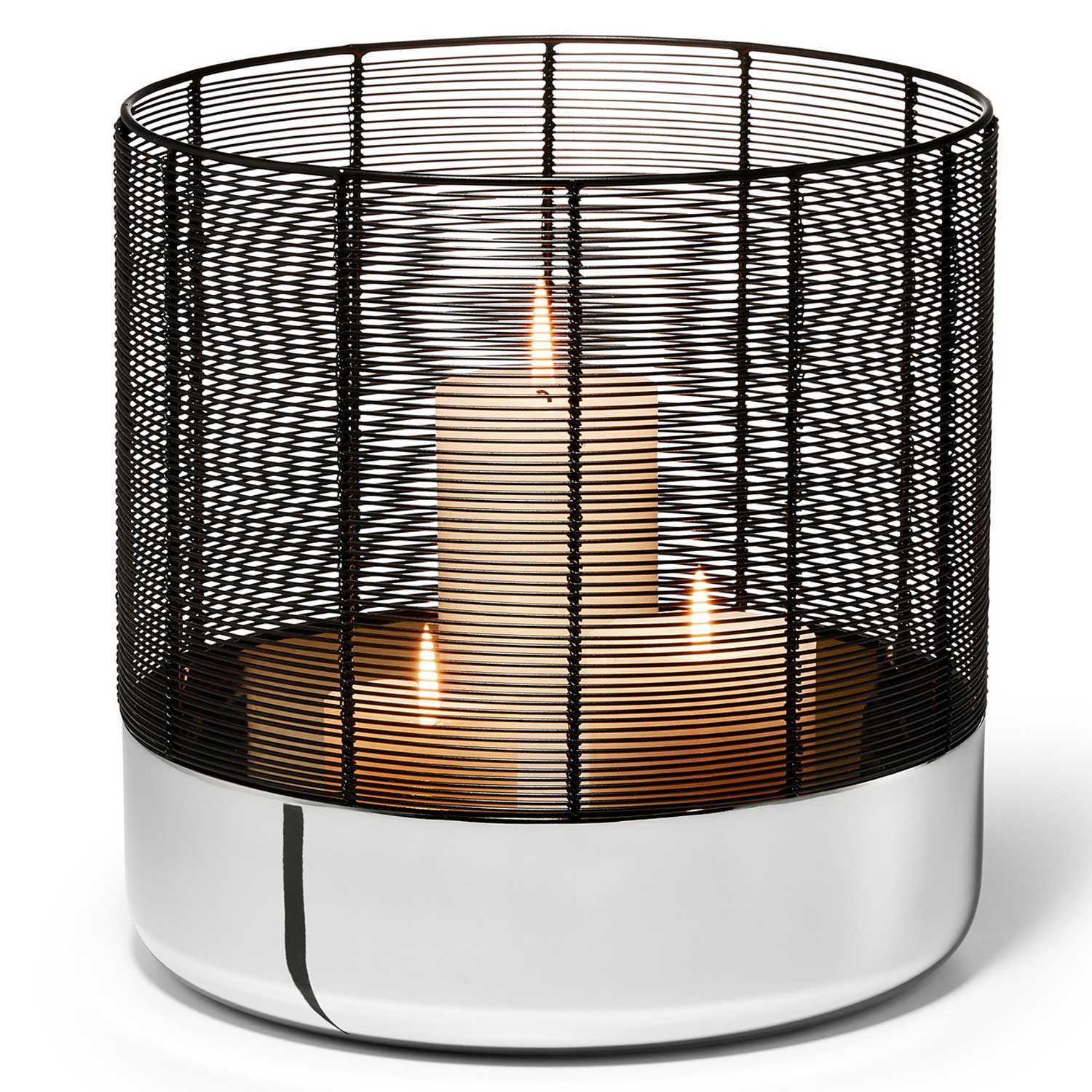 Luna Windlicht XL rund Höhe 26 cm