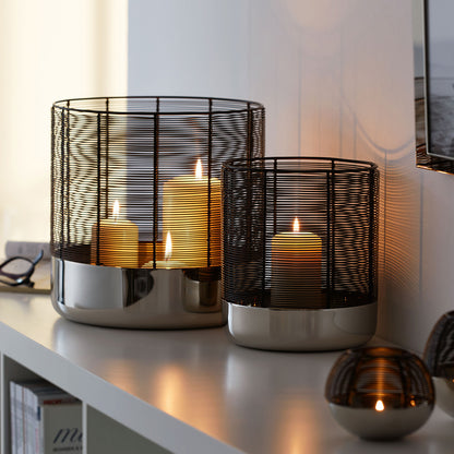 Luna Windlicht XL rund Höhe 26 cm