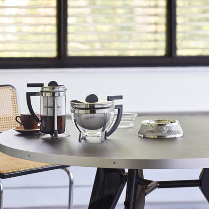 Marcel Stövchen aus Edelstahl Höhe 6 cm