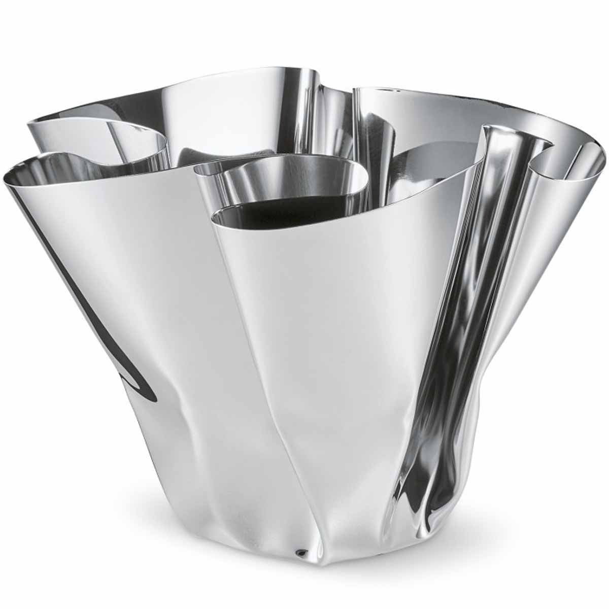 Margeaux Vase aus Edelstahl hochglanzpoliert H 20 cm