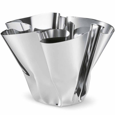 Margeaux Vase aus Edelstahl hochglanzpoliert H 20 cm