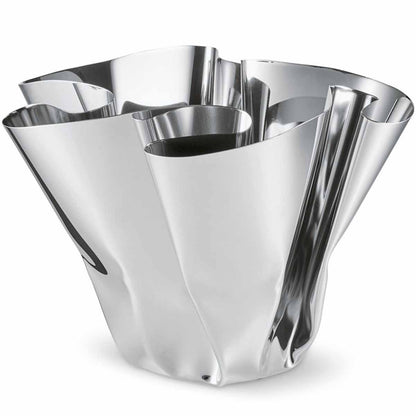 Margeaux Vase aus Edelstahl hochglanzpoliert H 20 cm