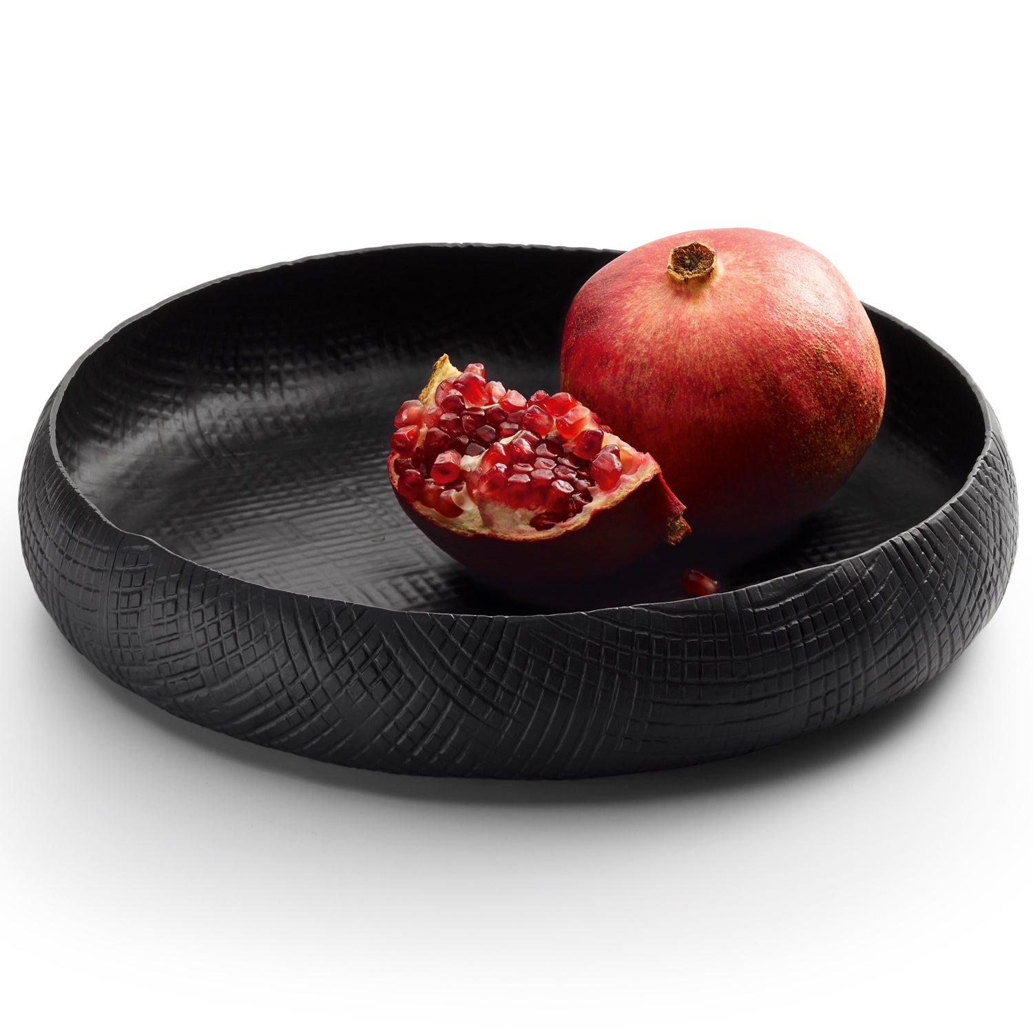 Outback Schale flach rund 31 cm Aluminium schwarz