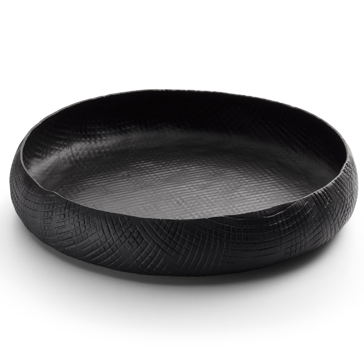 Outback Schale flach rund 31 cm Aluminium schwarz