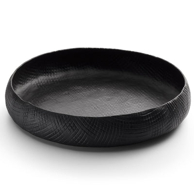 Outback Schale flach rund 31 cm Aluminium schwarz