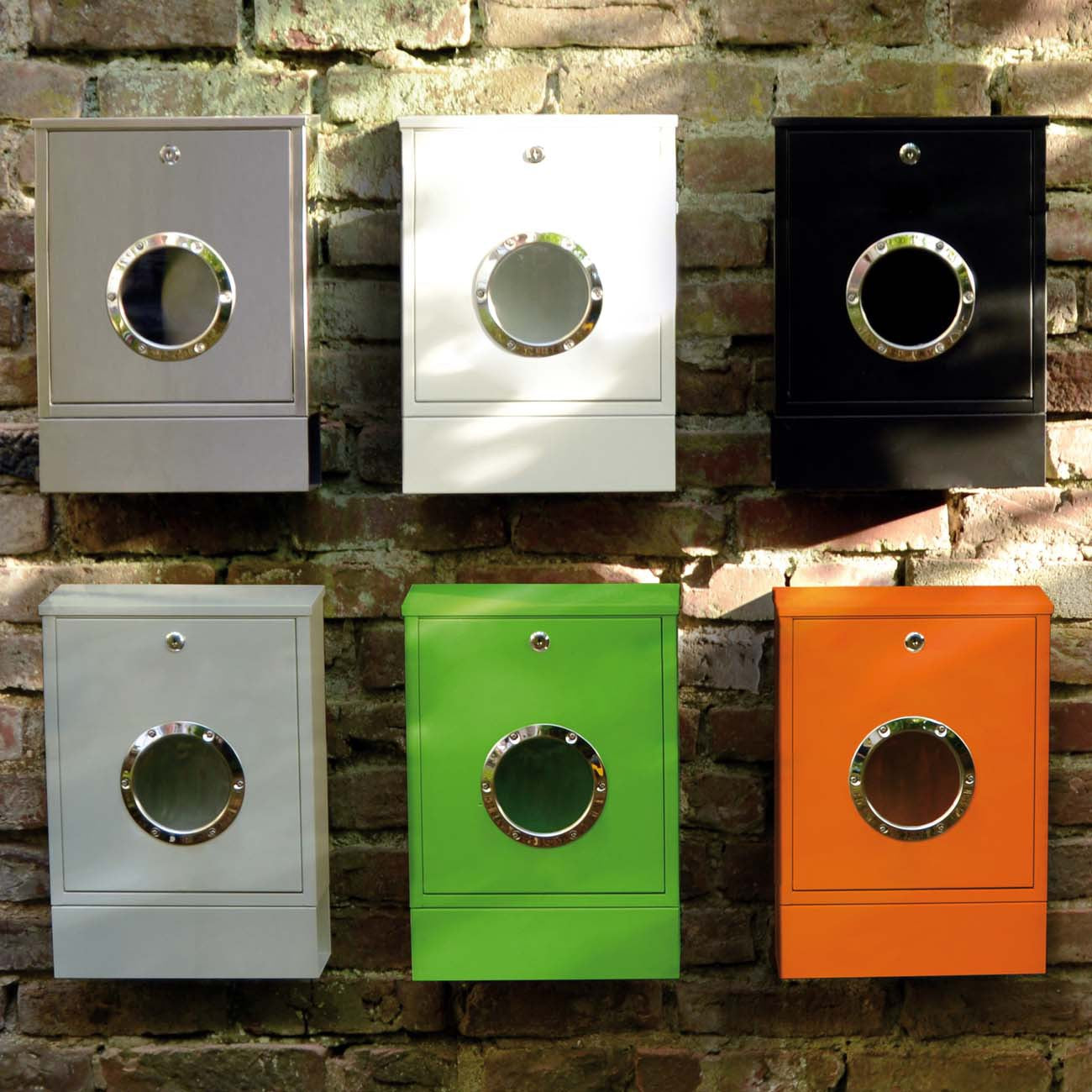 Briefkasten Letterman Mini orange inkl. Zeitungsfach 760A