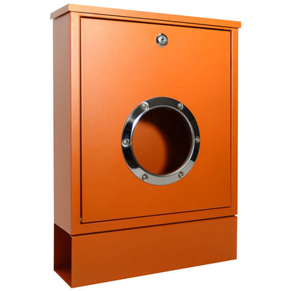 Briefkasten Letterman Mini orange inkl. Zeitungsfach 760A