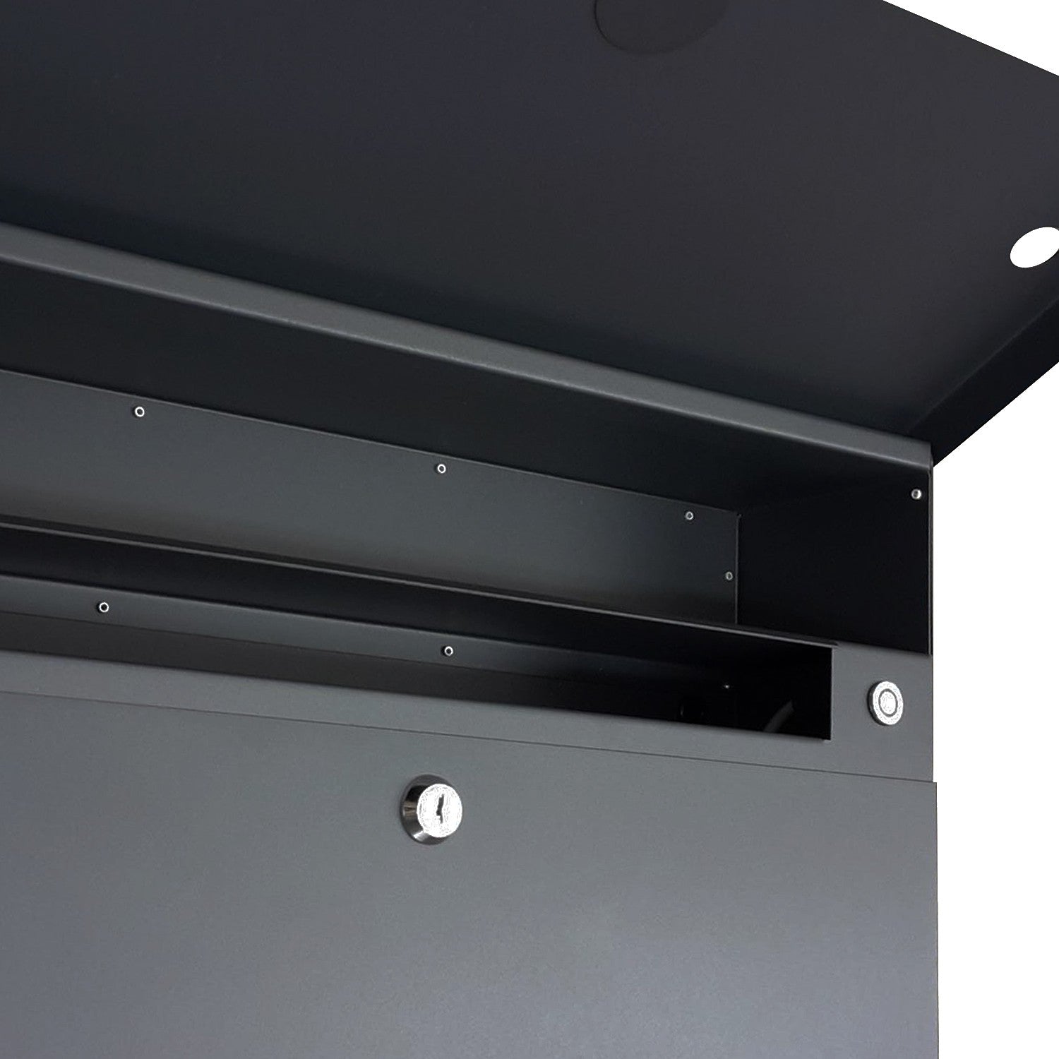 Briefkasten Letterman XXL 2 rot mit verdecktem Zeitungsfach 562r