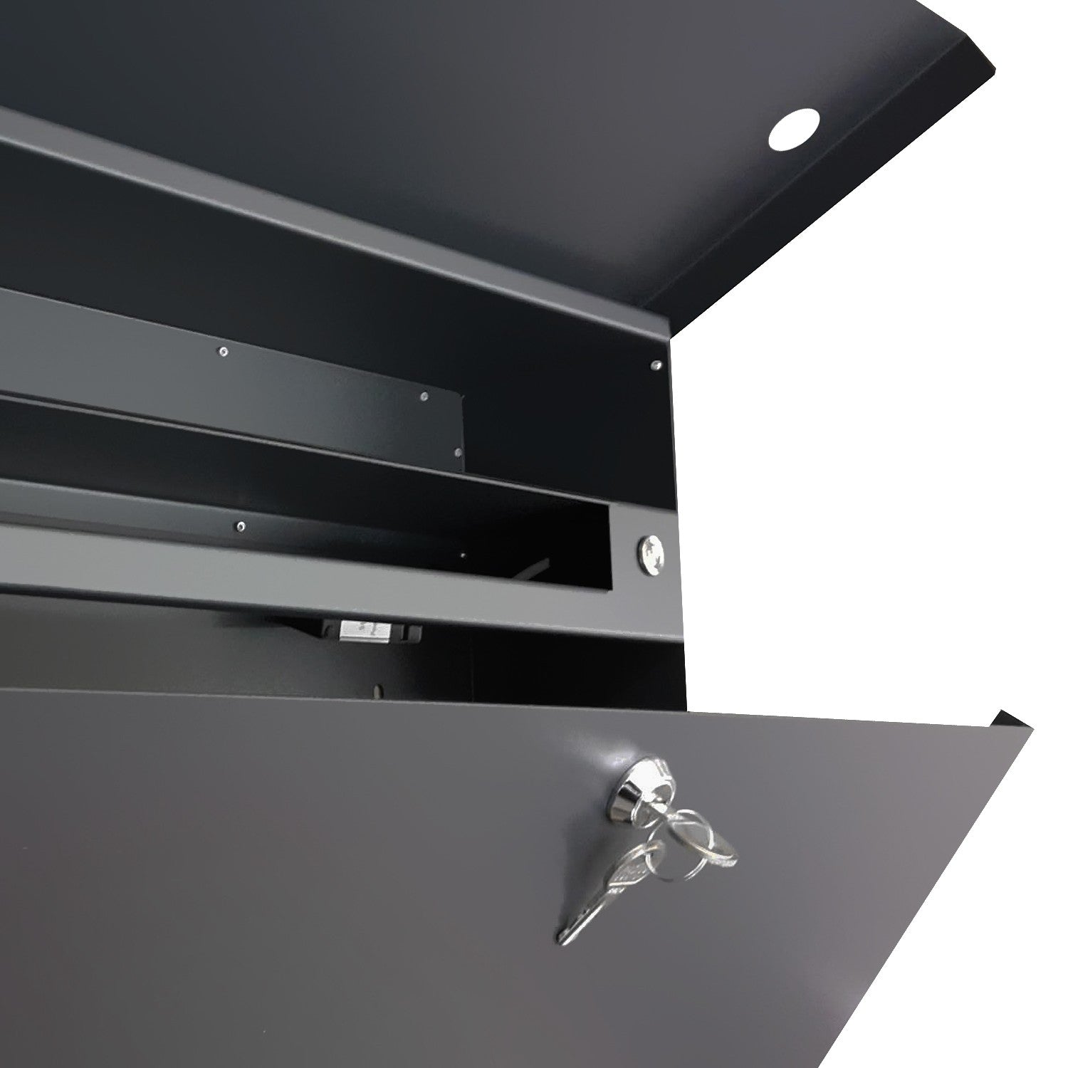 Briefkasten Letterman XXL 2 rot mit verdecktem Zeitungsfach 562r