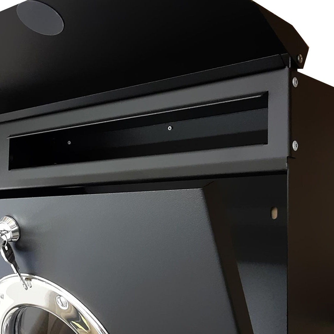 Letterman 1 Briefkasten blau mit Bullauge 506n